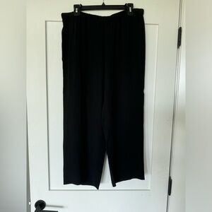 Silk Crepe Georgette Black Pants Sz Med